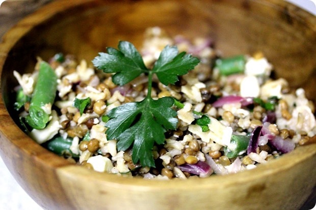 Lentil and Brown Rice Salad