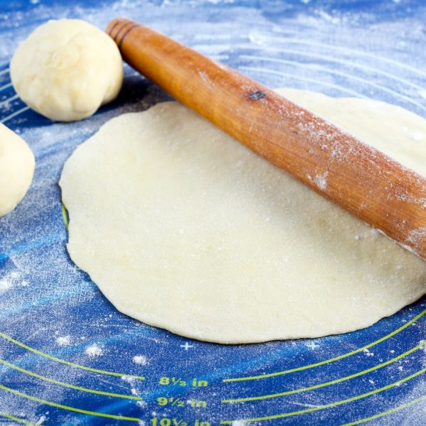 Rolling Out Gluten-Free Flatbread Dough